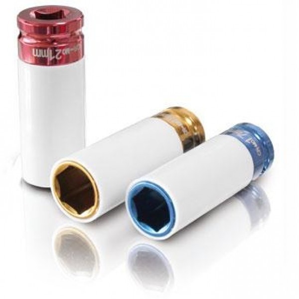 Set 3 chei tubulare de impact cu protectie pentru jante 1/2, 17-19-21mm