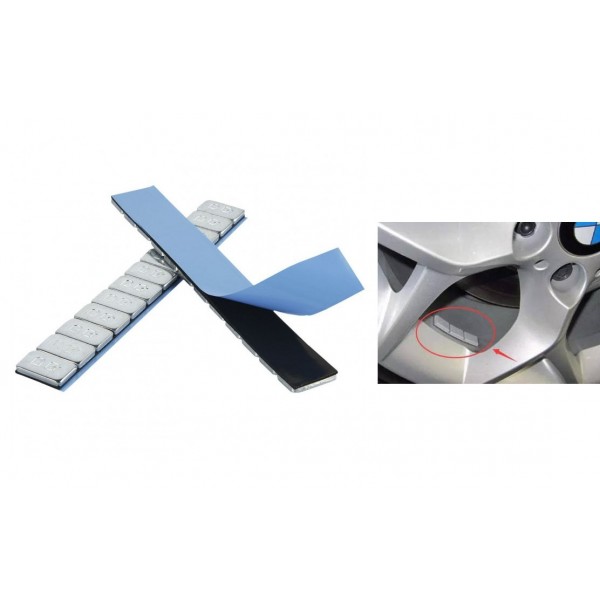 Set 300 Contragreutati adezive plumb pentru echilibrat jante auto 5 grame