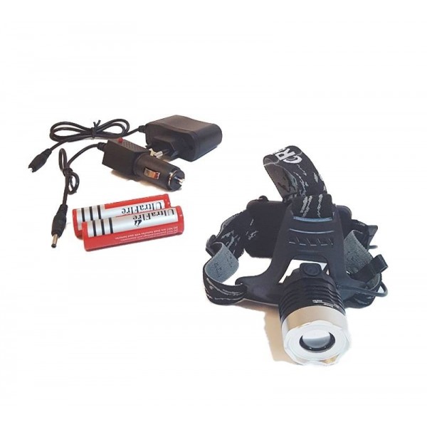 Lanterna frontala cu acumulatori LED T6