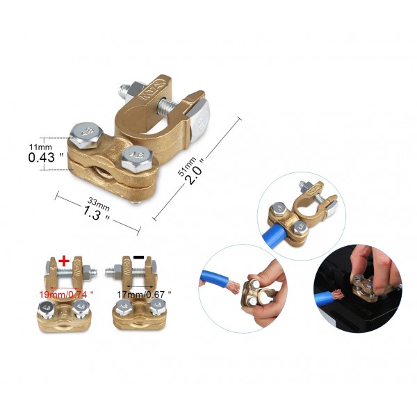 Coliere pentru borne acumulator auto