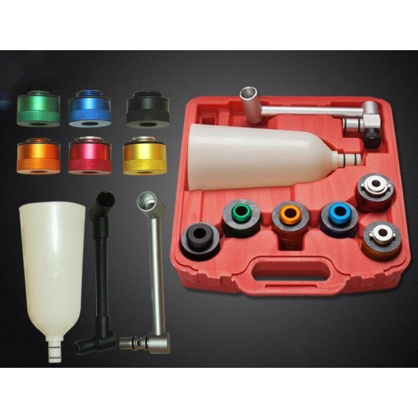 Trusa set 8 piese adaptoare speciale cu palnie pentru schimb ulei