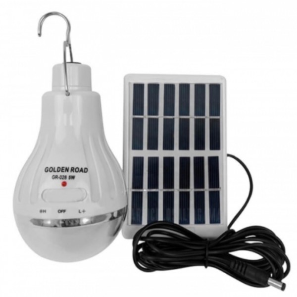 Bec cu Led + Panou Solar Portabil Off-Grid 5W