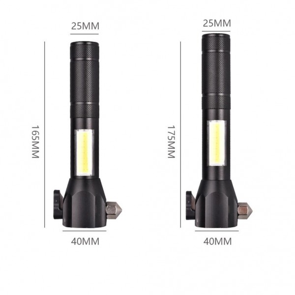 Lanterna 4in1 reincarcabila LED COB de urgenta pentru masina