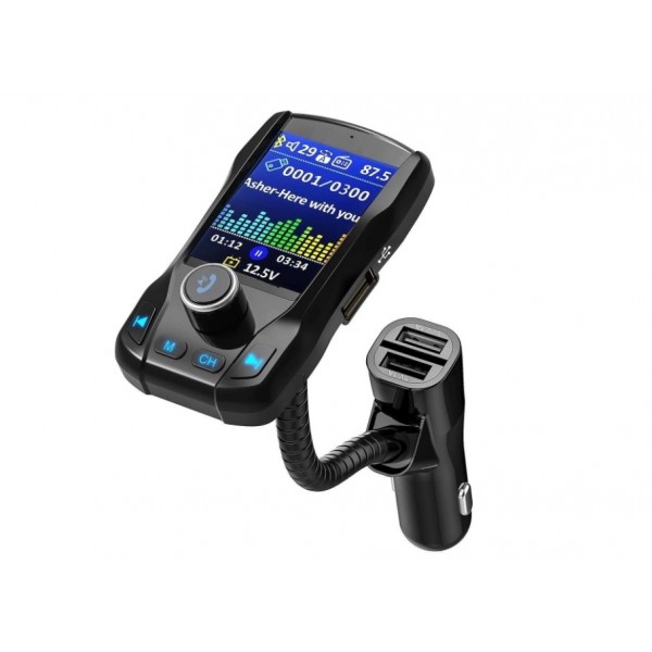 Modulator FM Transmitator Functie Bluetooth, Display 1.8, 3xUSB, HandsFree