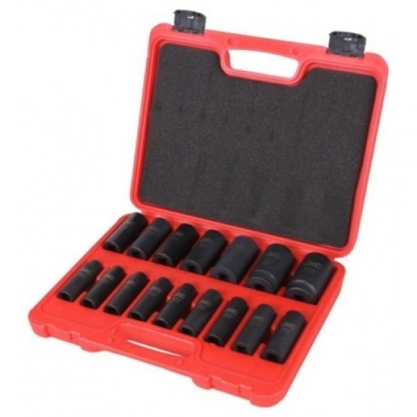 Set tubulare de impact lungi 1/2” 16 piese 10-32mm