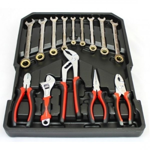 Geanta mobila cu scule Swiss Huffeisen 8020 - 186 piese