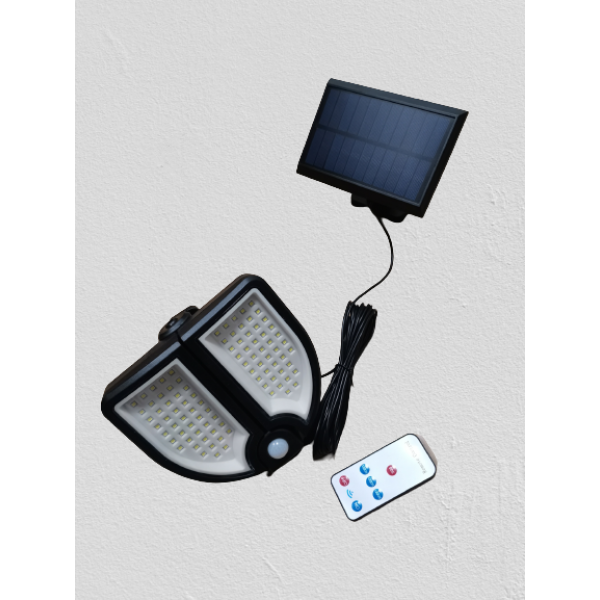 Lampa Dubla split, cu panou solar telecomanda si senzor de de miscare