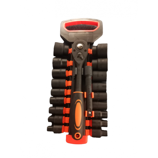 20 Piese, Cheie cu Clichet 1/2", Capete Chei Tubulare 8-32mm