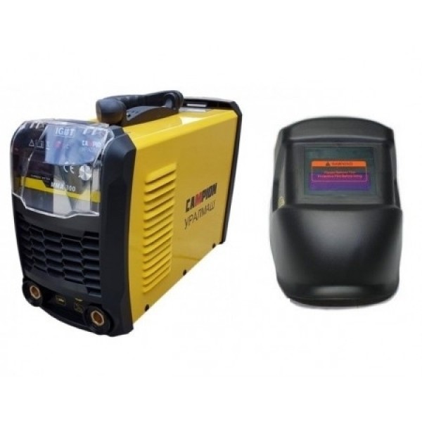 Aparat de sudura / Invertor Campion MMA-300 L + Masca de sudura Heliomata