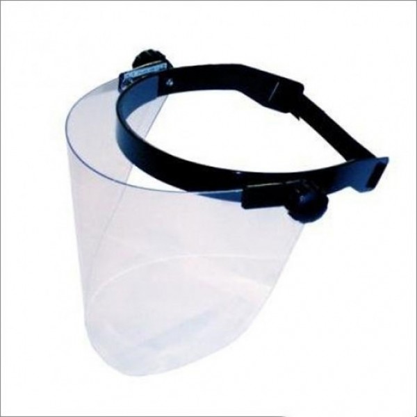 Masca protectie fata reglabila, rama policarbonat cu ecran plastic