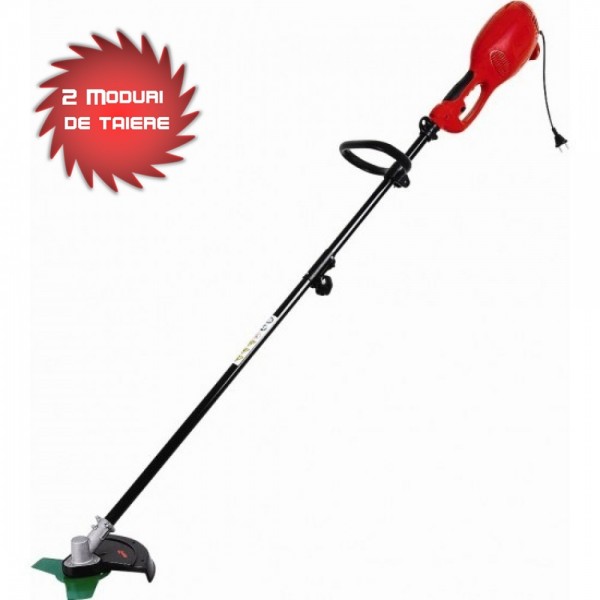 Motocoasa electrica cu 2 moduri de taiere