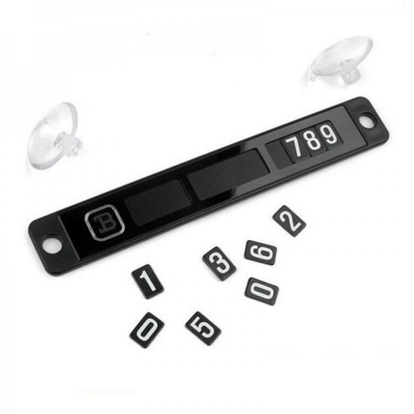 Placuta Magnetica pentru Afisare Numar Telefon Parbriz