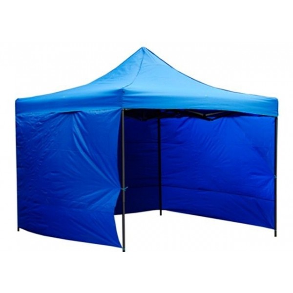 Pavilion pliabil sistem acordeon de gradina 3x3m cu 3 pereti