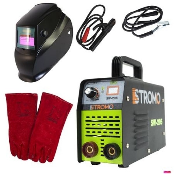 Set Aparat de Sudura STROMO 295A, Electrod 1.6-5mm + Masca Automata + Palmari Cadou