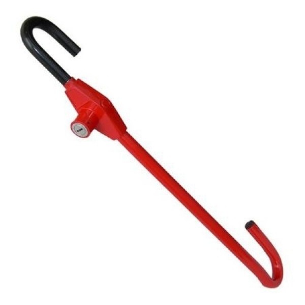 Antifurt auto pentru volan cu 2 chei si fixare pedala