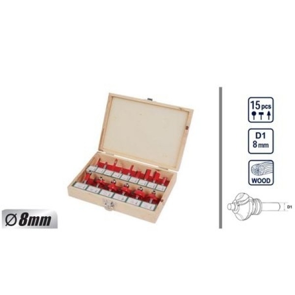 Set freze profilate pentru lemn 15 buc