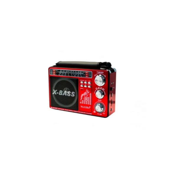 Radio portabil MP3, USB, SD/TF, frecvente AM/FM/SW, antena telescopica, acumulator