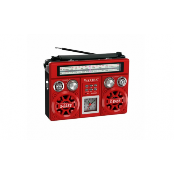 Radio portabil, Bluetooth, AM/FM, Rosu
