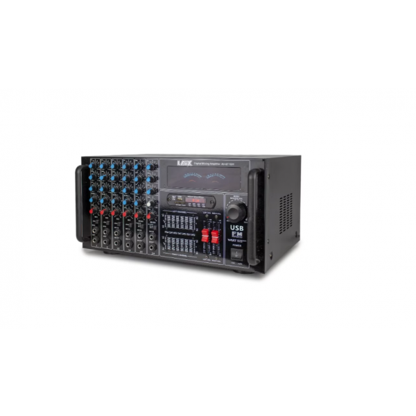 Amplificator, 50W*2/8 Ohm, Bluetooth 4.0, cu intrare MIC, ecran VDF si reglare EQ