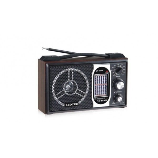 Radio portabil LT-2008, 11 benzi, model retro