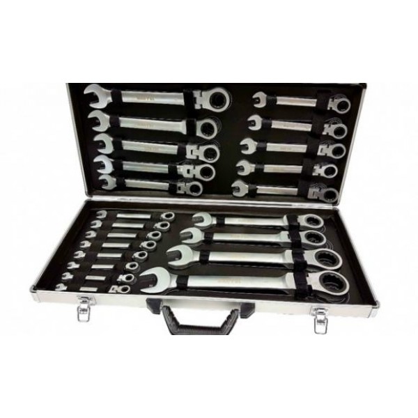 Trusa 22 de piese cu clichet articulat 6-32 mm