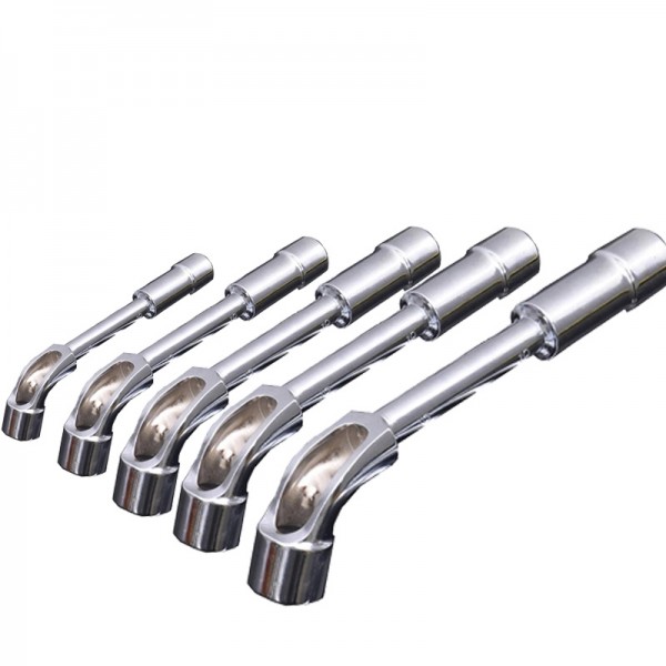 Set 5 chei tubulare cu cot tip L, 8-17 mm